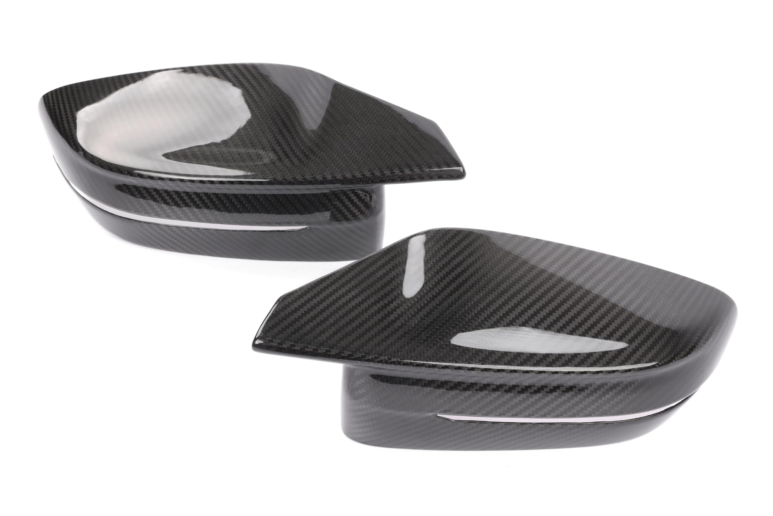 Dinan Mirror Cover Set D980-0033 - Gloss Twill Carbon Fiber