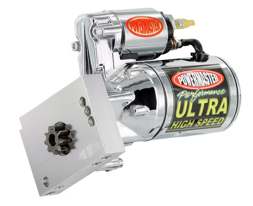 Chrome Powermaster 19459 Alternator (Ultra HS [BB] FE 3 Ear Mating 390, 427, 428 1965 & UP 184T Flywheel 2.2kw)