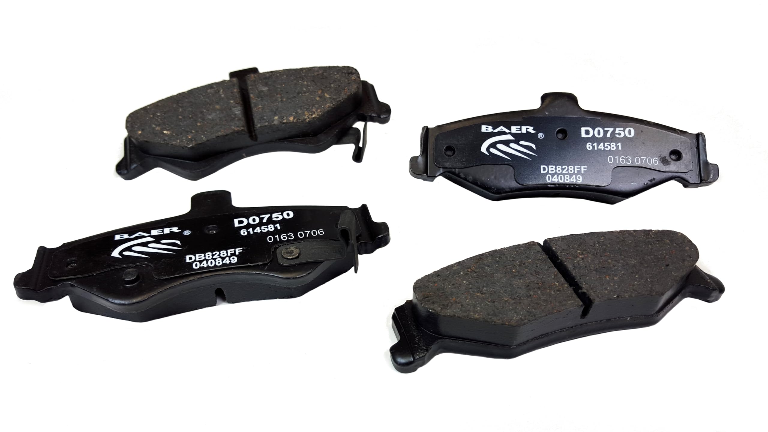 Rear Baer Brakes D0750 Claw Brake Pads