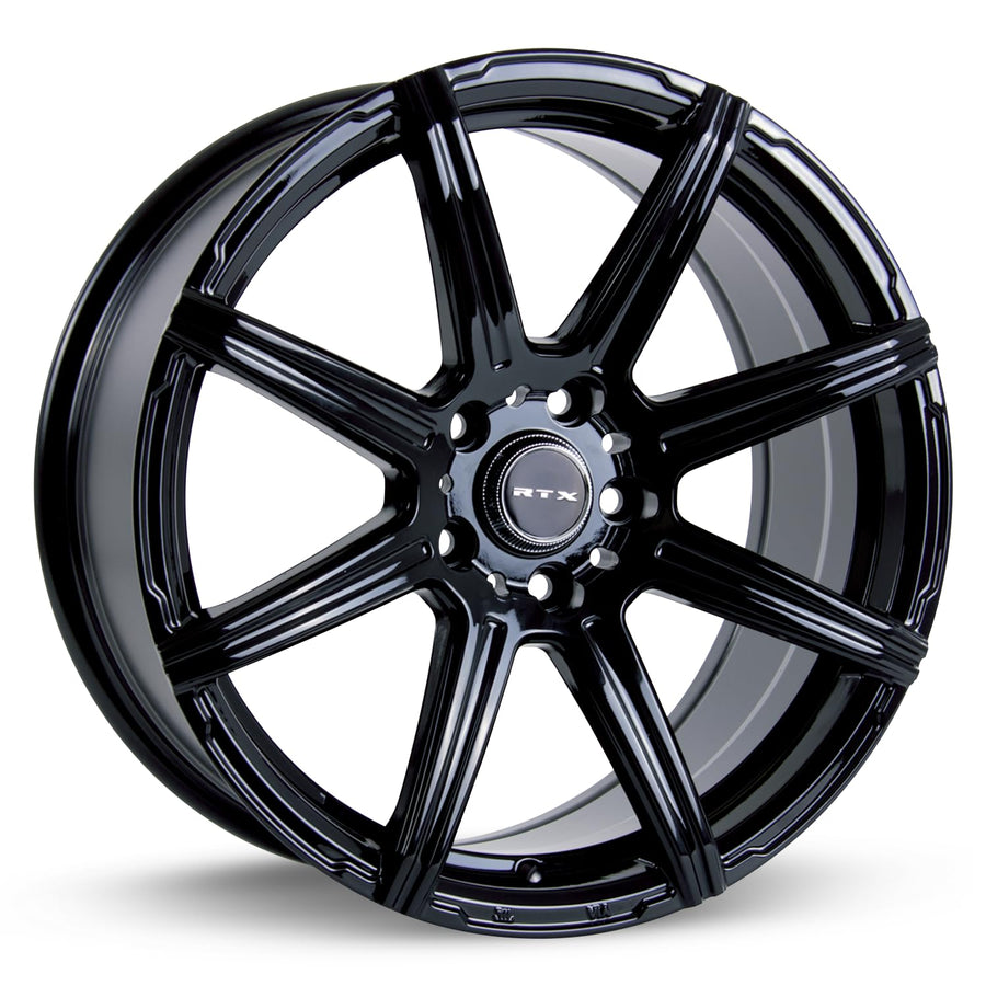 Custom RTX Wheel - 17x7.5, 40 Offset, 5x114.3 Bolt Pattern, 73.1mm Hub - Black Rim