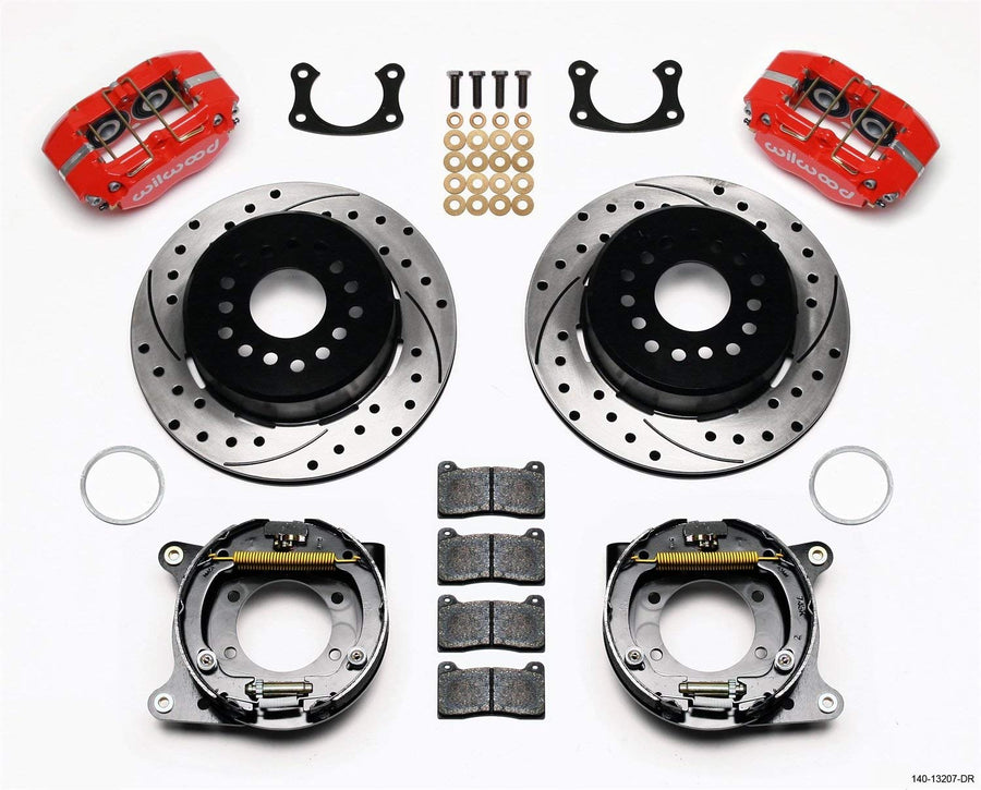 P/S DP-DB Brake Kit, Drilled, Red