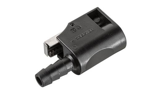 Fuel Line Engine Connector Scepter 05791 - 3/8" Female, Black