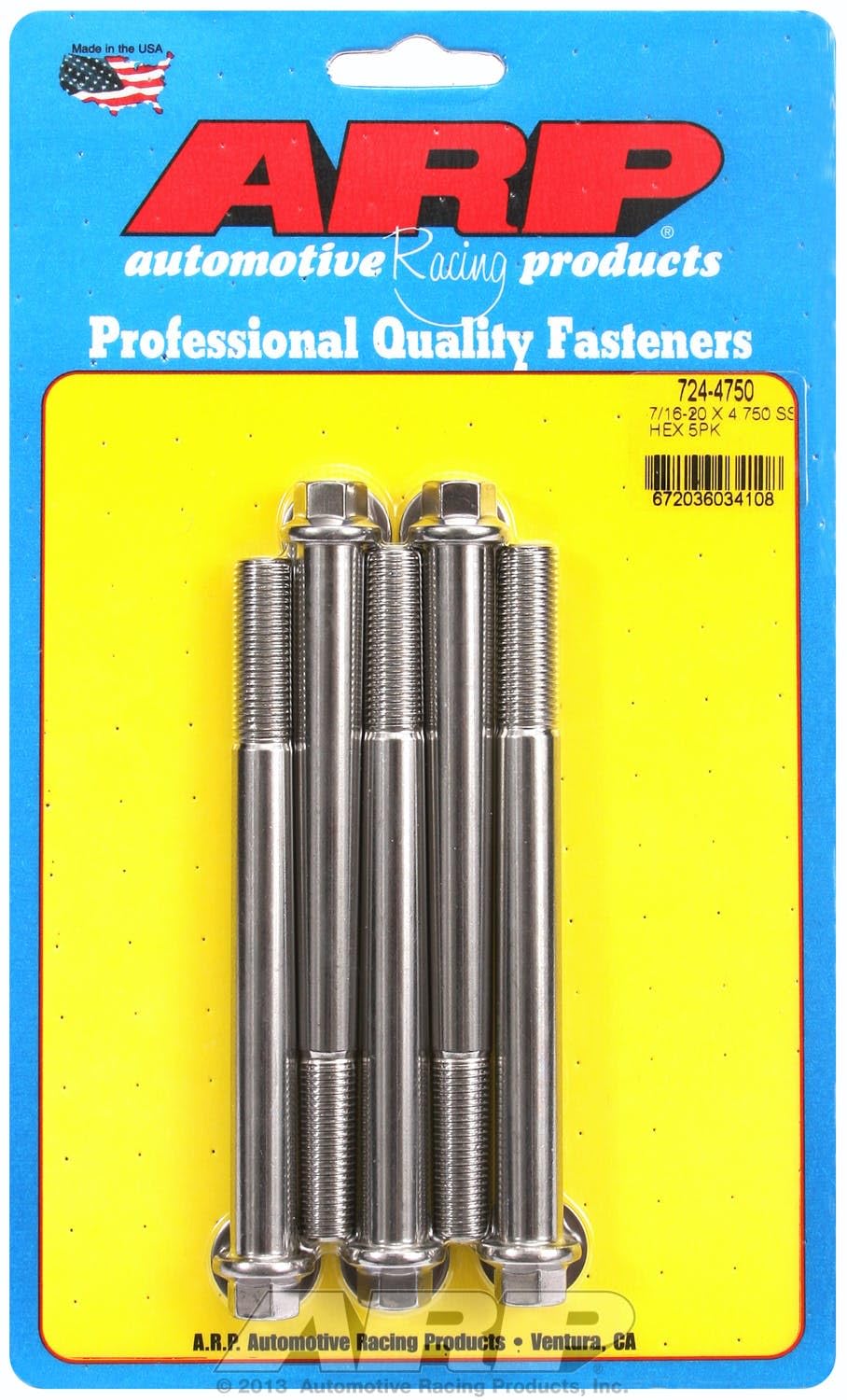 Hex Bolt ARP (724-4750), Stainless Steel