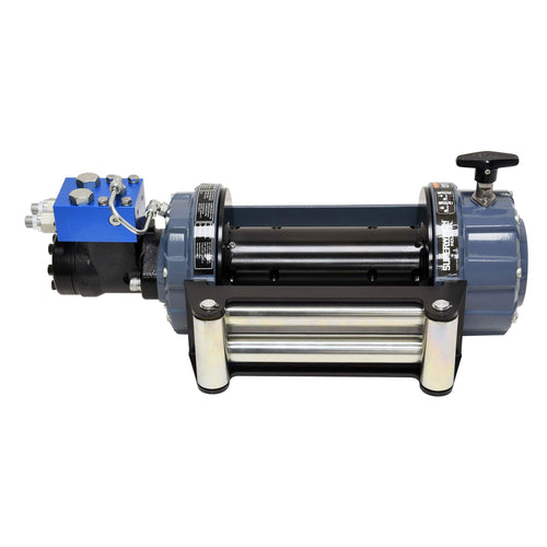 Industrial Superwinch S100429 SI Standard Drum Hydraulic Winch 10000lb (4536kg) Single Line Pull with Roller Fairlead