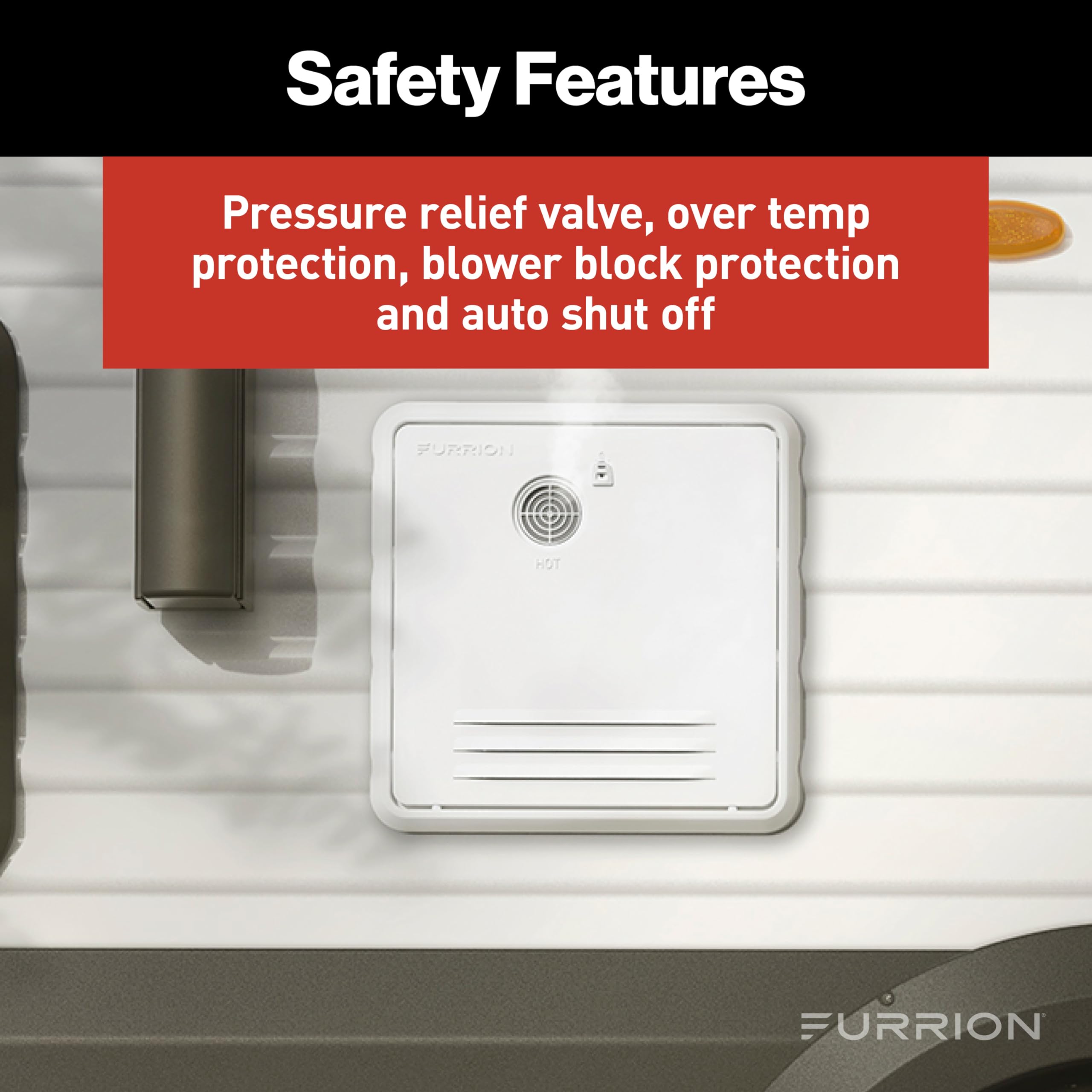 Gas Tankless Water Heater with Antifreeze Protection- 2.4GPM, White