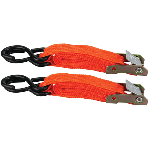 Heavy Duty Performance Tool 1927 Steel Cam Buckle Tie Down Straps with Plated Buckle for Durability and Security - Perfect for Towing, Hauling and More