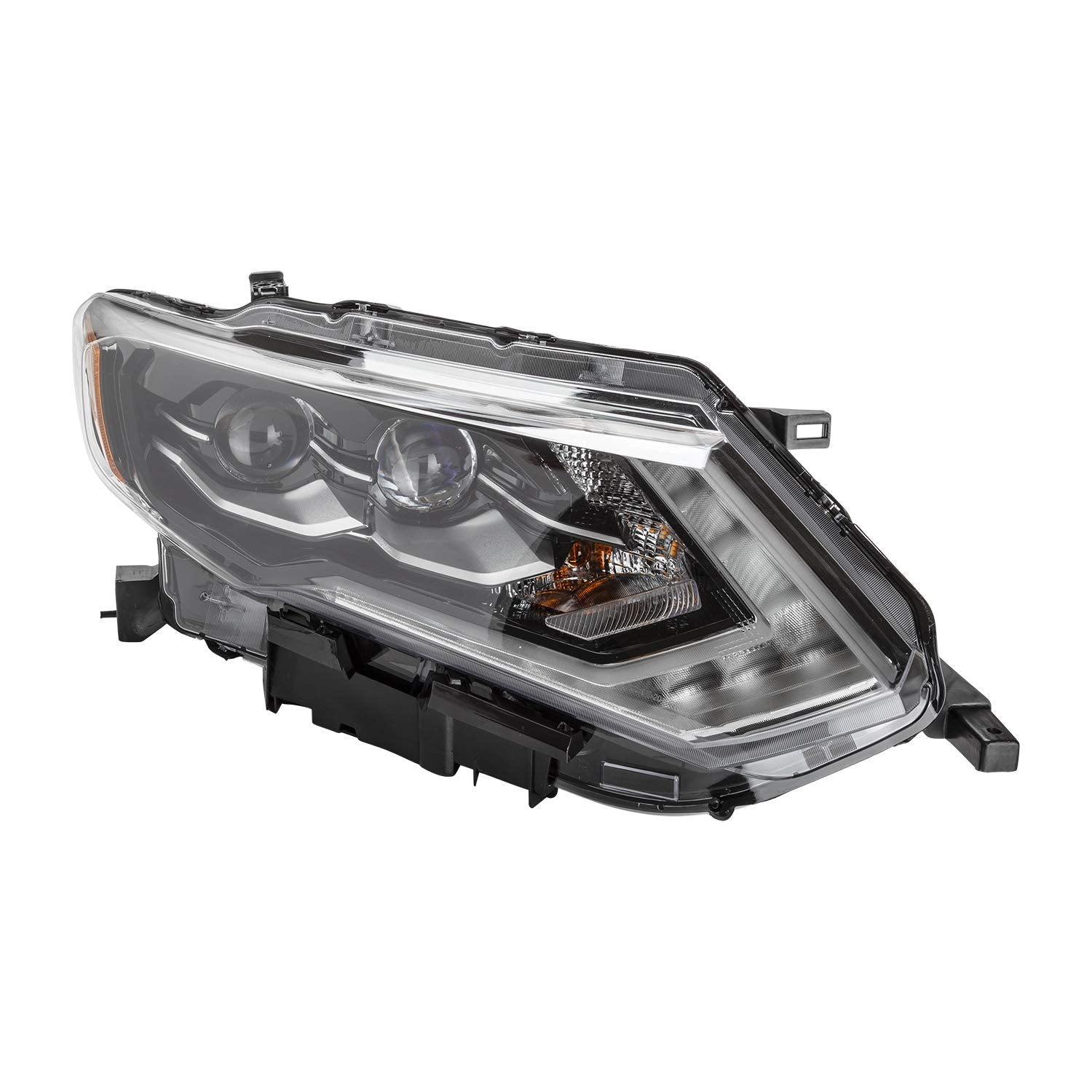 Right TYC Headlight Assembly Compatible with 2017-2018 Nissan Rogue