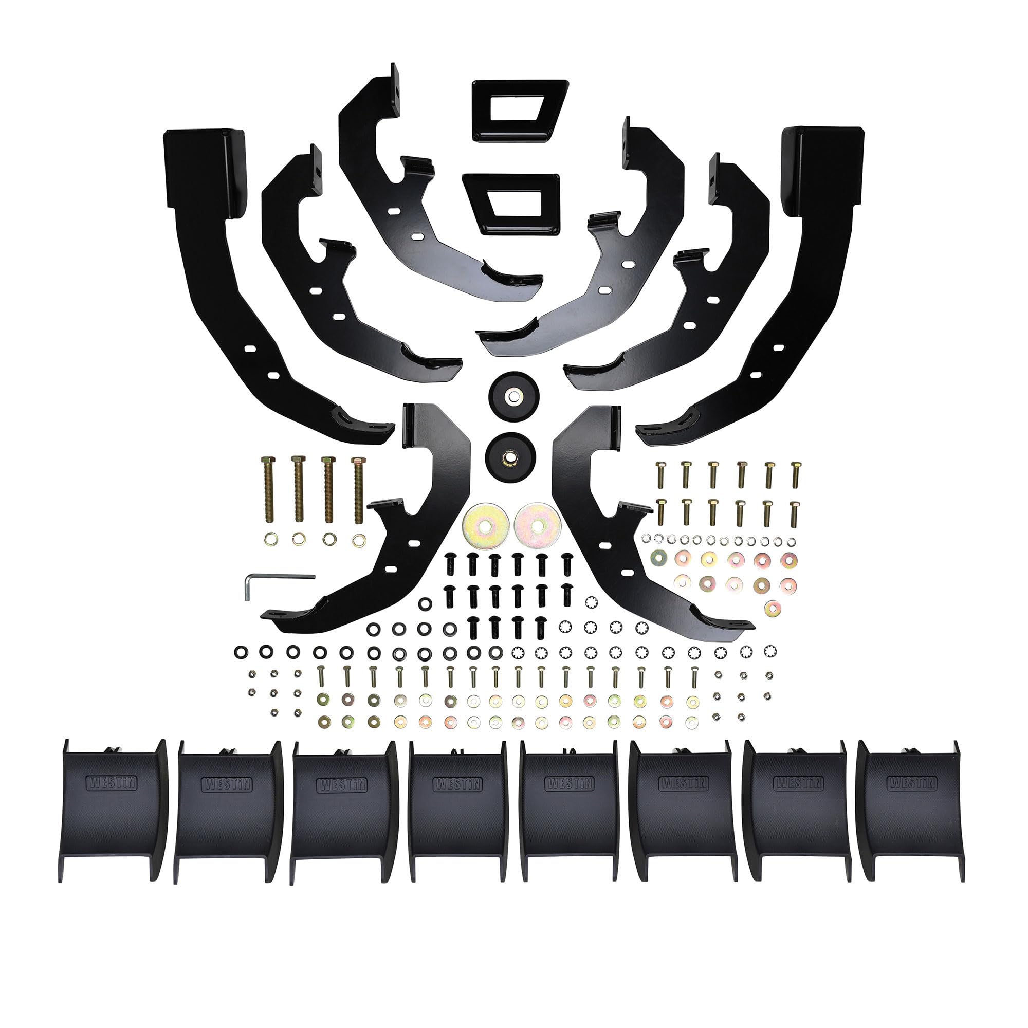 Westin PRO TRAXX 5 Oval Wheel to Wheel Nerf Bars fits 2020-2025 Silverado Sierra 2500 3500 Crew Cab 6'5" Bed Black Pair