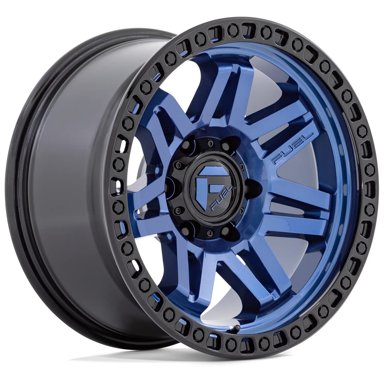 D813 SYNDICATE FUEL OFF-ROAD 17X9, 5X5.0, 5.04, 1mm DARK BLUE WITH BLACK RING - D81317907550