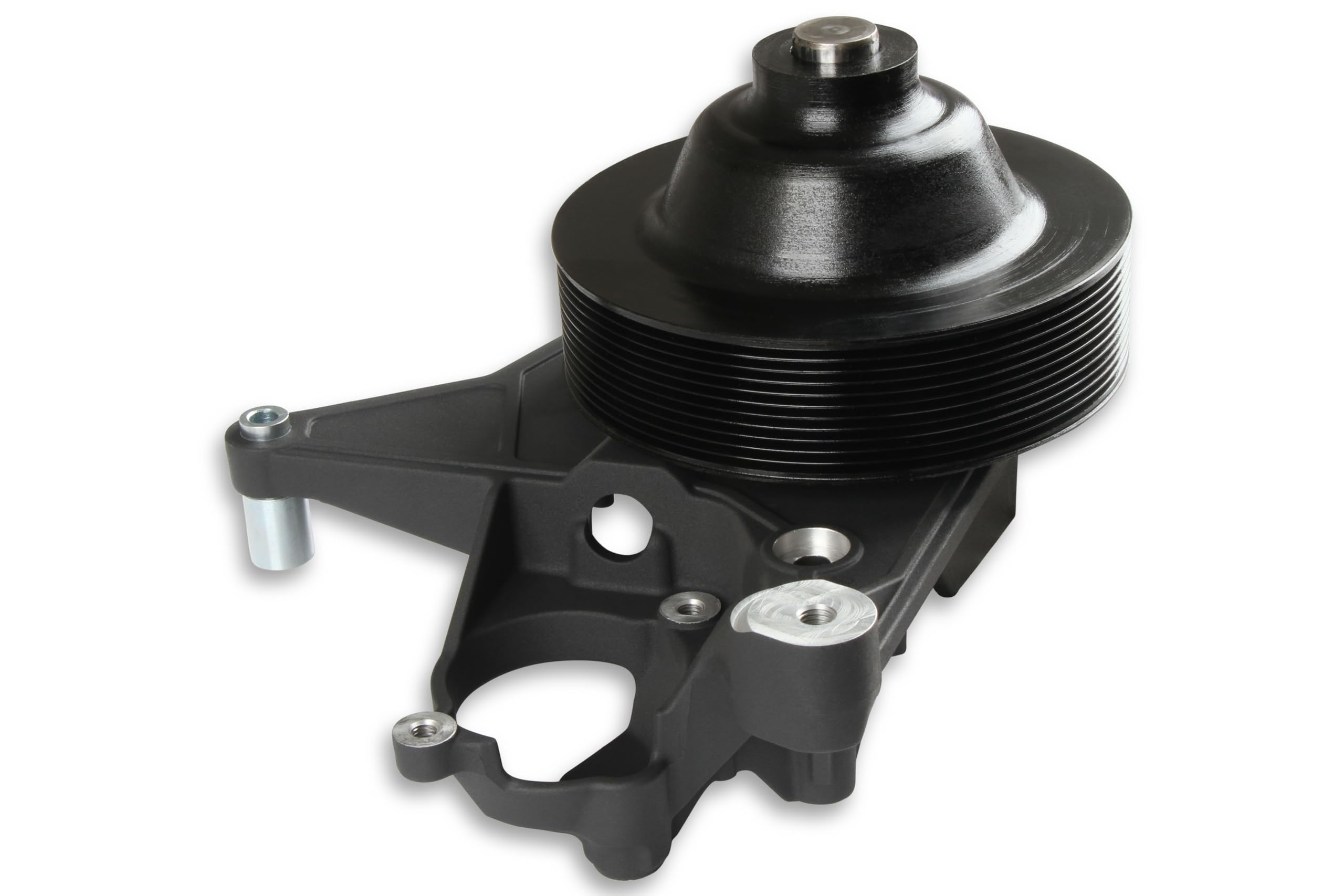 Power Steering Bracket Kit Holley 97-334BK with Long Spacer Black