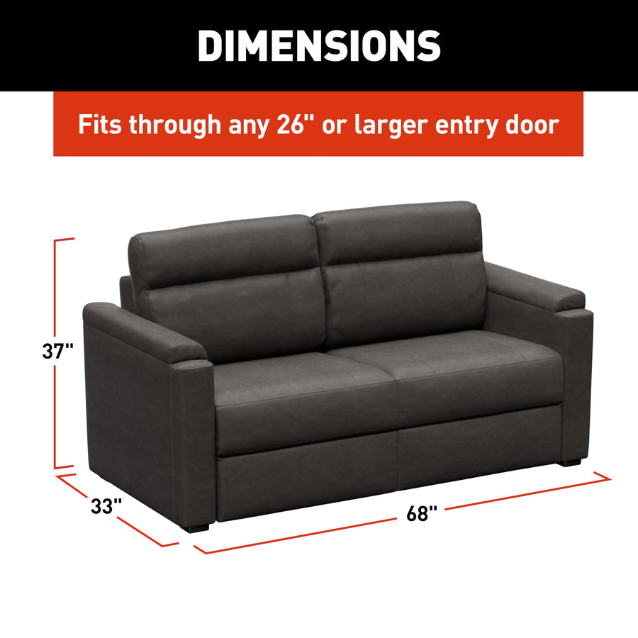 Thomas Payne 68" McCoy RV Clickback Sleeper Sofa Signature Heritage Series with Automatic, Adjustable Fold-Out Legs, Four Reclining Positions, Easy Transition - 2024044227