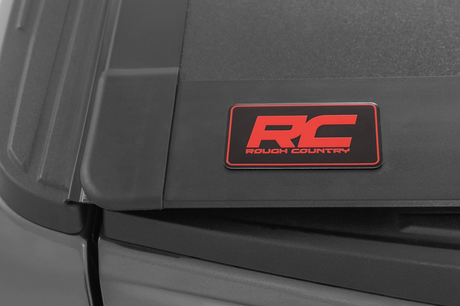 Rough Country Hard Truck Bed Flip Up Cover for Ford Ranger (2019-2023) - Fits 5' (61") Bed, Weather-Resistant, Tri-Fold Aluminum Panels