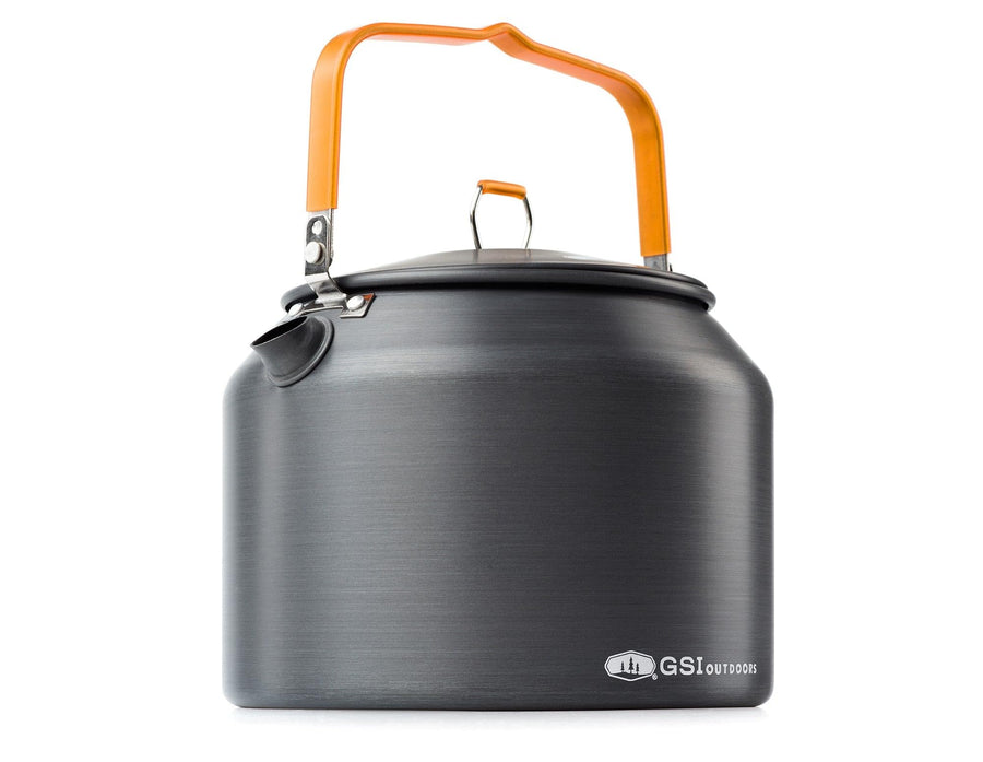 GSI Outdoors Tea Kettle Halulite, Ultralight Aluminum Camping Kettle, Durable, Fast-Boil for Backpacking, Hiking & Outdoor Cooking - 1.8 Liters