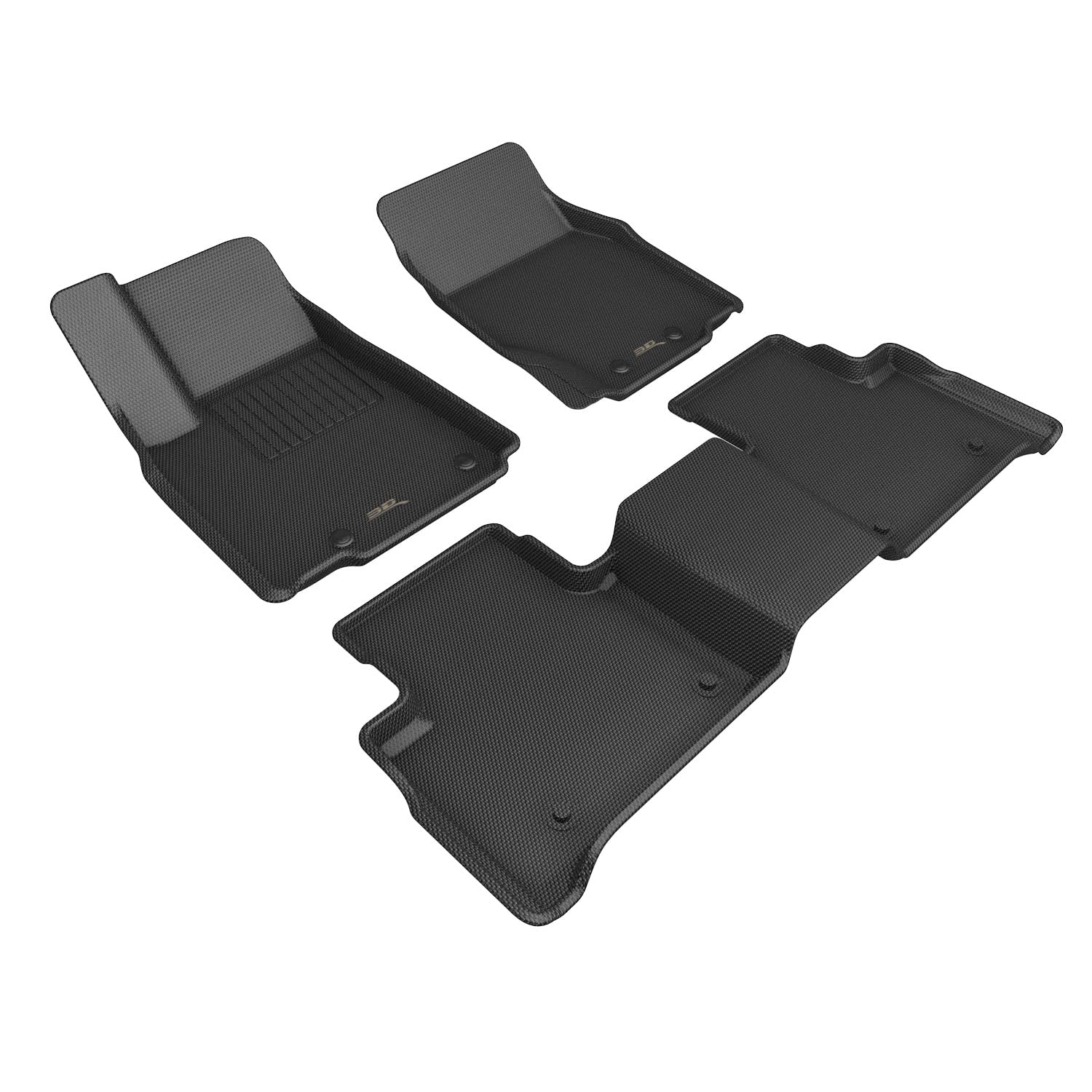 Kagu Floor Mat 3D MAXpider Custom Fit (Black) Compatible with Jeep Grand Cherokee (WL) 5-Seat 2022-2026 - Full Set
