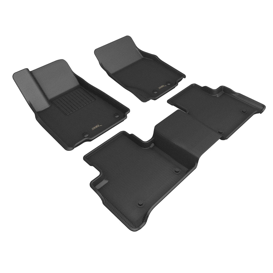 Kagu Floor Mat 3D MAXpider Custom Fit (Black) Compatible with Jeep Grand Cherokee (WL) 5-Seat 2022-2026 - Full Set