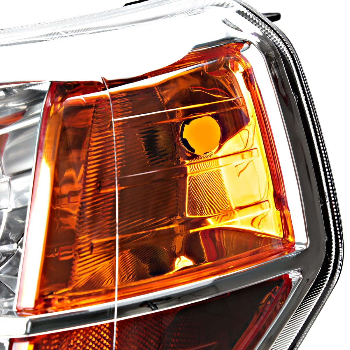 Chrome Projector Headlights SPEC-D TUNING Compatible with 2006-2008 Honda Pilot, Left + Right Pair Headlamps Assembly