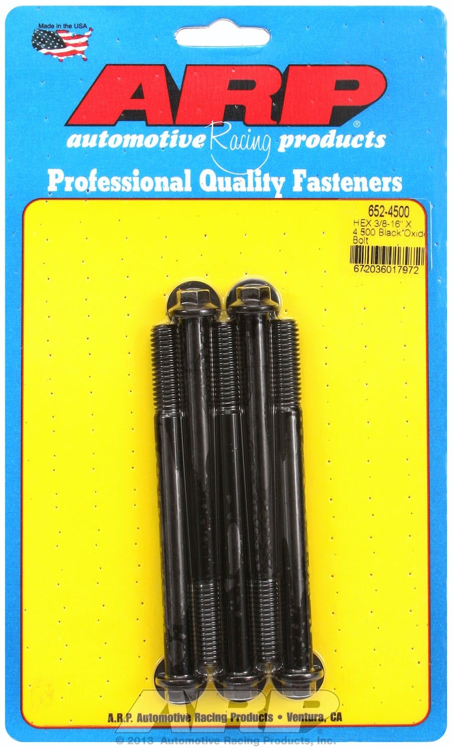Hex ARP (652-4500) Oxide Bolt, Black