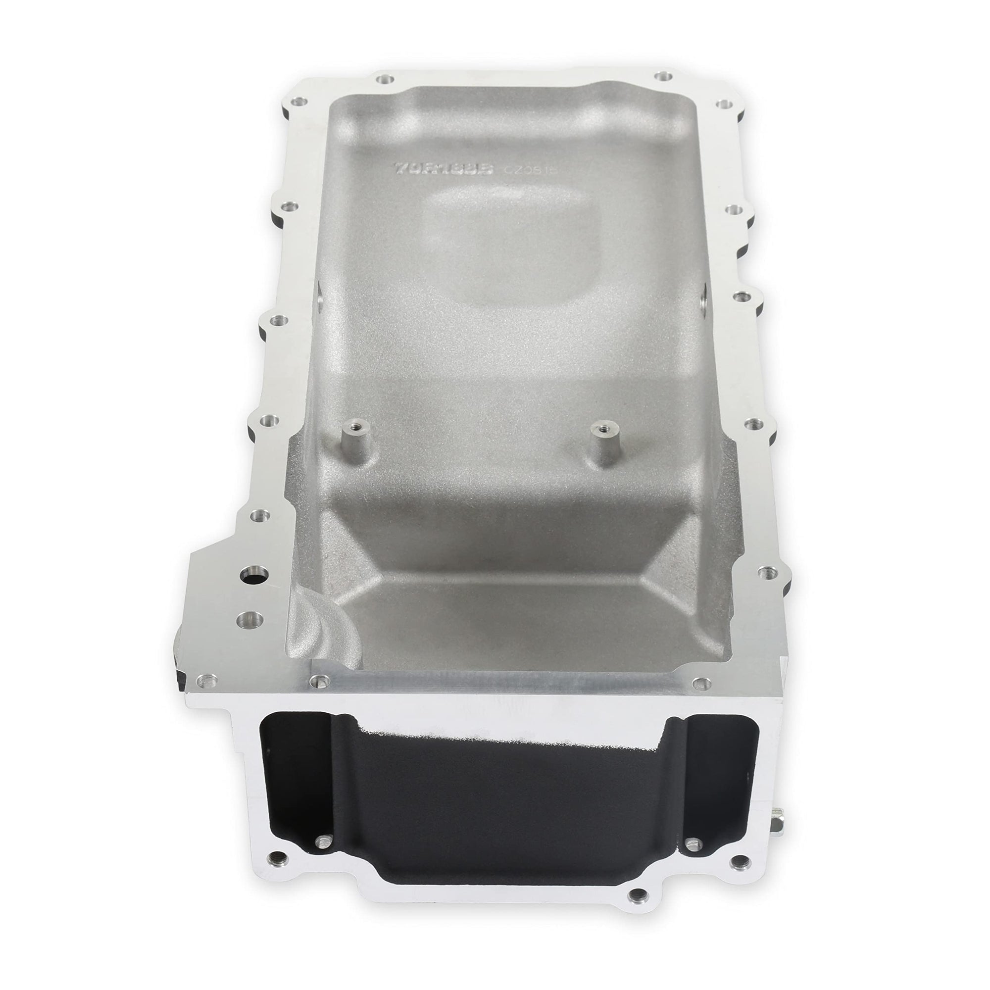 Holley LS Swap Oil Pan 302-3BK Additional Front Clearance Carbon Black Ceramic