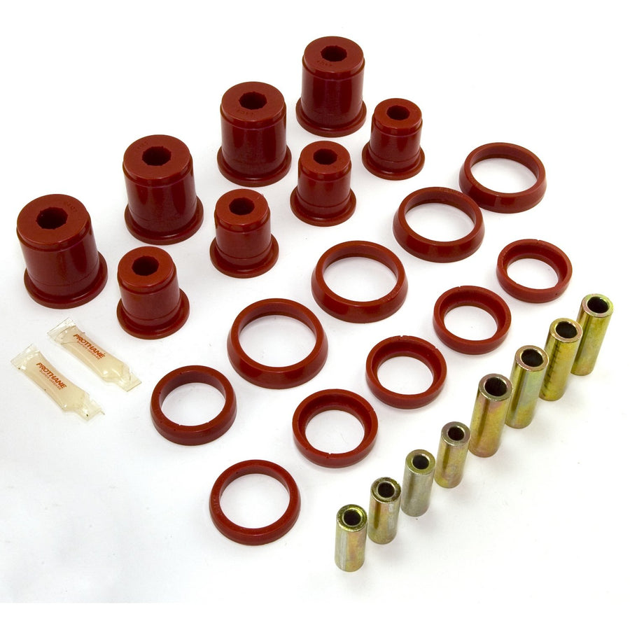 Suspension Control Arm Bushing Kit, Front, Red | Rugged Ridge | 1-204 | Fits 1997-2006 Jeep Wrangler TJ