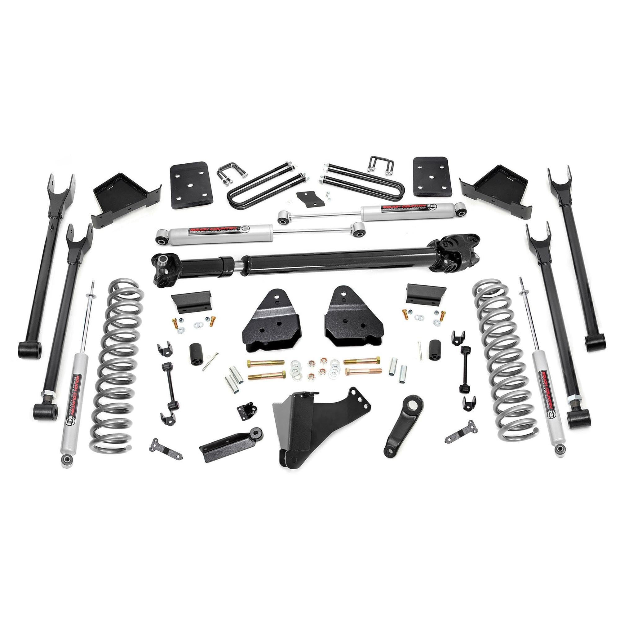 4-Link Rough Country 6" Lift Kit for 2017-2022 Ford Super Duty | Diesel - 50721