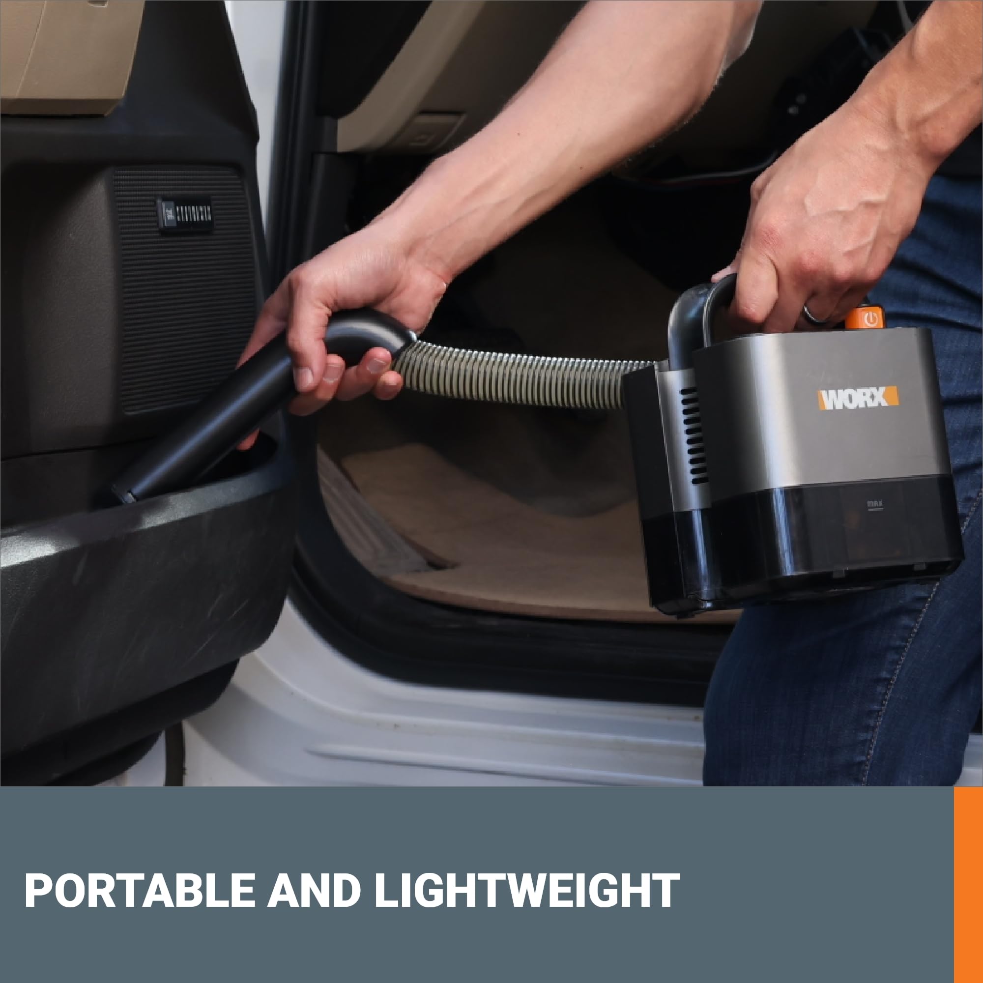 WORX 20V Power Share Cordless Cube Vac Compact Vacuum, Black