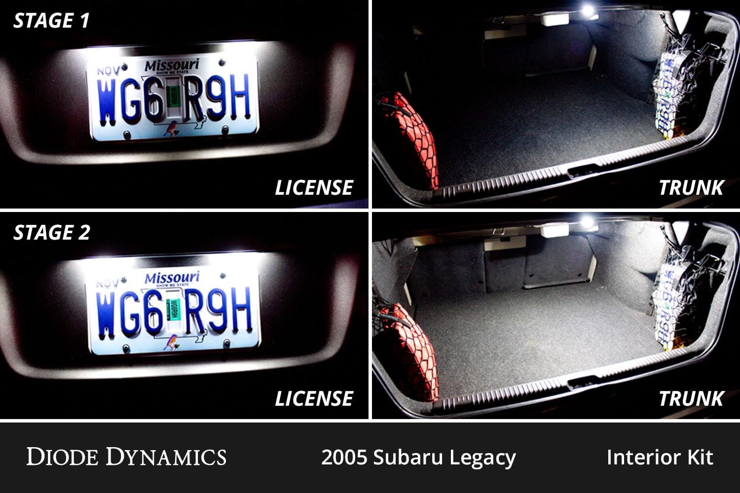 Diode Dynamics interior bulb pack LED compatible with Subaru Legacy 2005-2009, Stage 1
