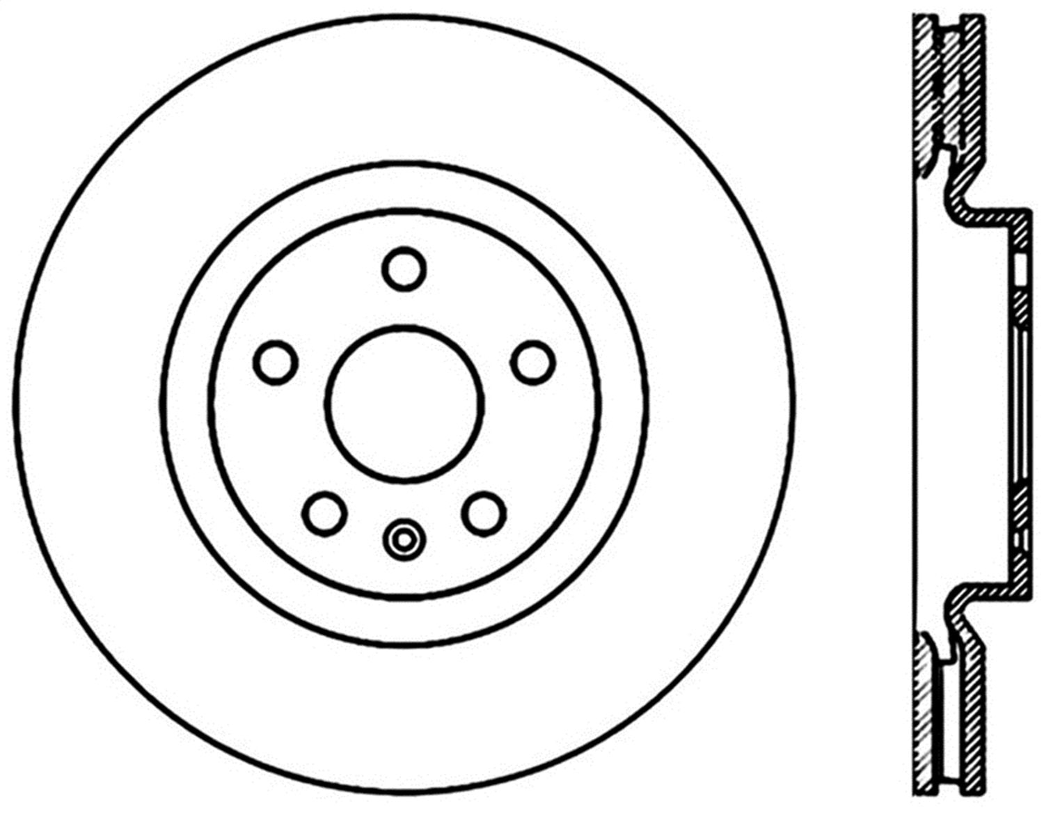 Sport Drilled/Slotted Brake Rotor StopTech 127.62108L (Front Left), 1 Pack