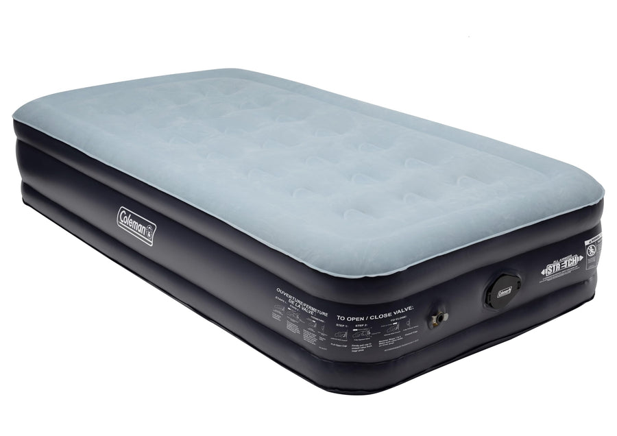 SupportRest Coleman Twin-High 14" Queen Air Mattress with Built-in AC Pump | Indoor and Outdoor Raised Airbed | Blow Up Air Mattress for Camping