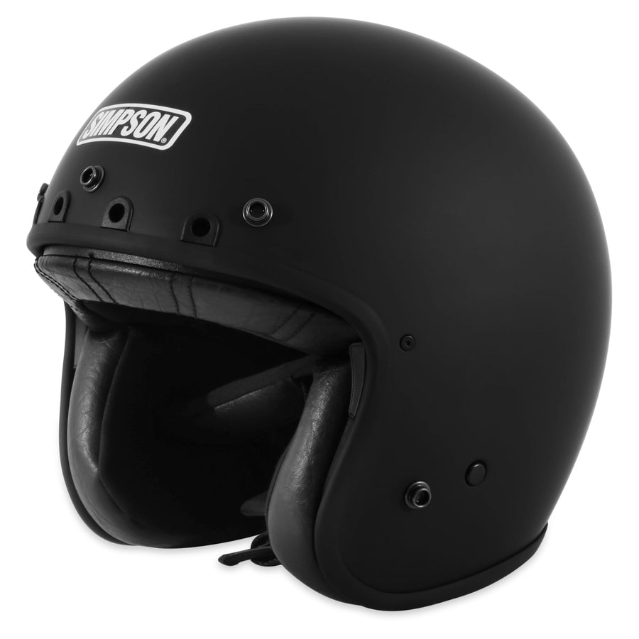 Motorcycle Simpson CHOP3LG Chopper Helmet - Adult Large - Flat Black