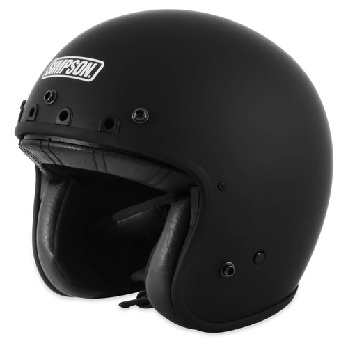 Motorcycle Simpson CHOP3LG Chopper Helmet - Adult Large - Flat Black