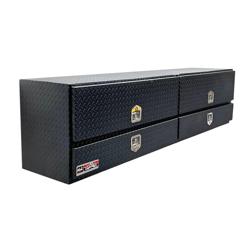 Westin 80-TB400-96D-BD-BT High Capacity Brute Stake Bed Contractor Tool Box with Base Drawers 96x20x24 in.