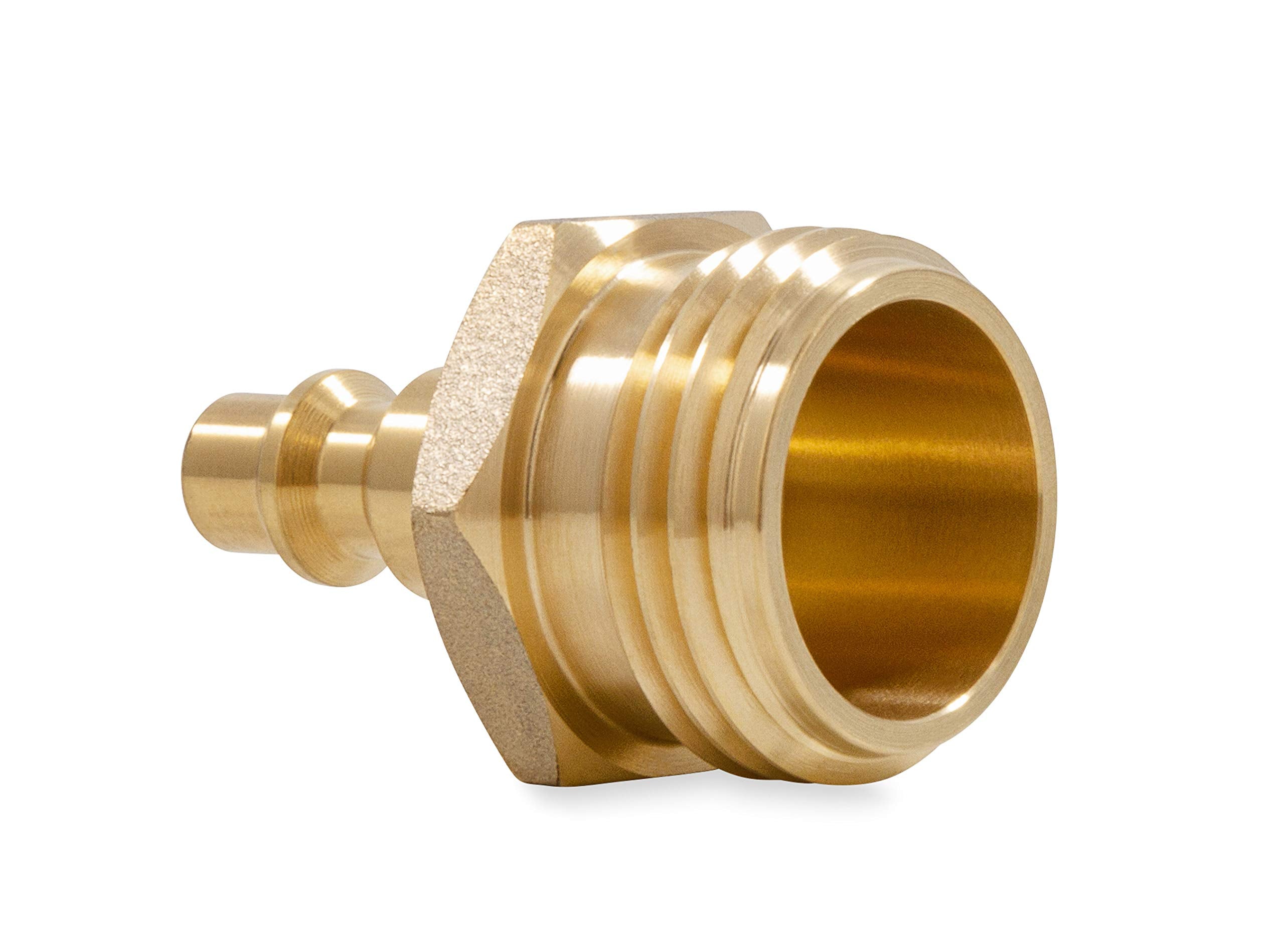 Camco RV Blowout Plug for Winterization - Quick Connect Brass Features - Essential RV Winterization Tool Prevents Freeze Damage (36143)