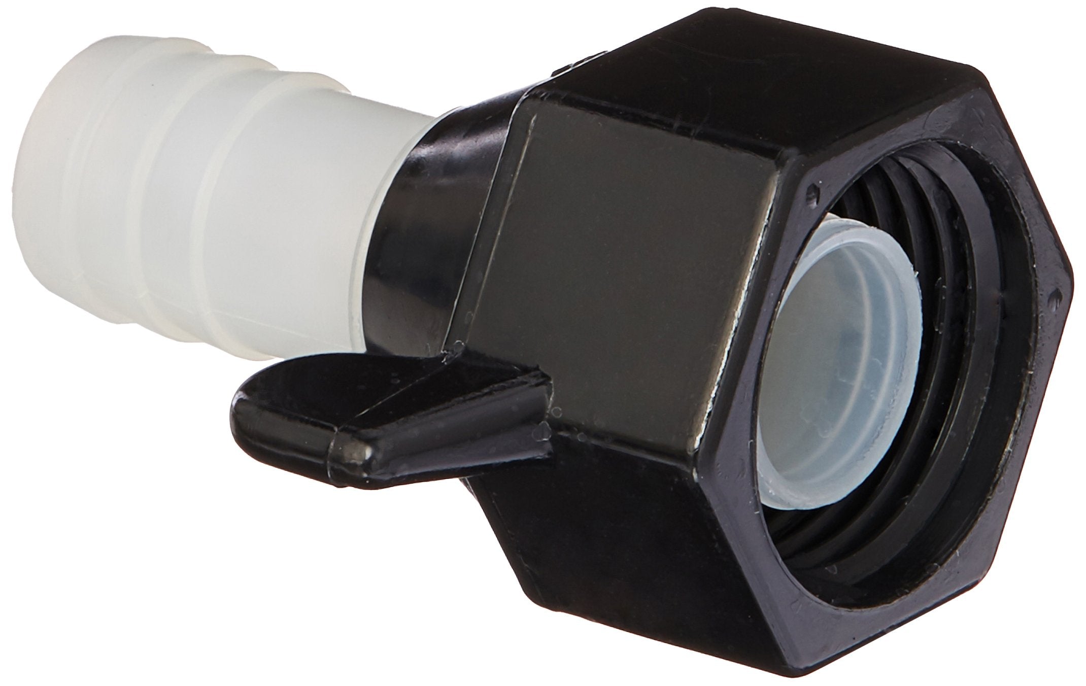 1/2" x 14 NPT x 1/2" Barb SHURFLO Wingnut Swivel Adapter (244-2926)