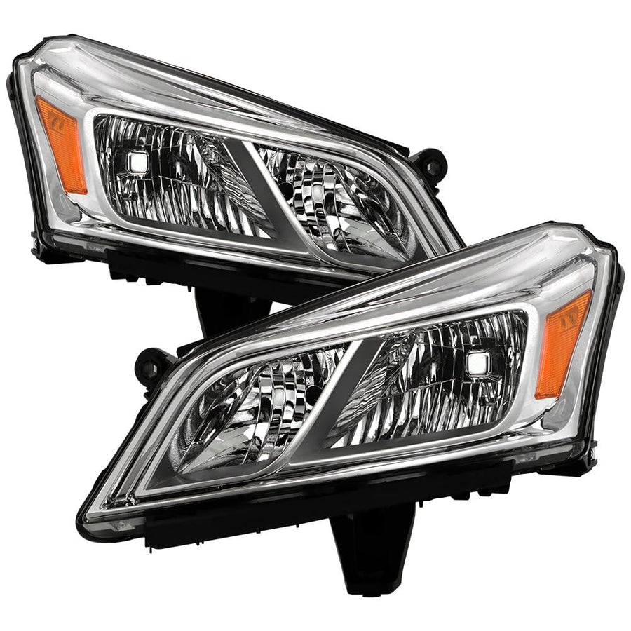 Chevy Traverse 2013-2017 Spyder (OE) OEM Style Headlights - Left and Right - Low Beam-H11(Not Included) ; High Beam-H7(Not Included) - Chrome