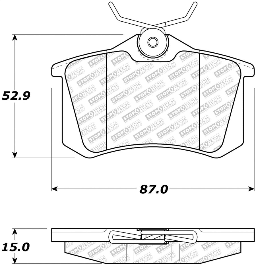 Street Select StopTech Brake Pads 305.03400