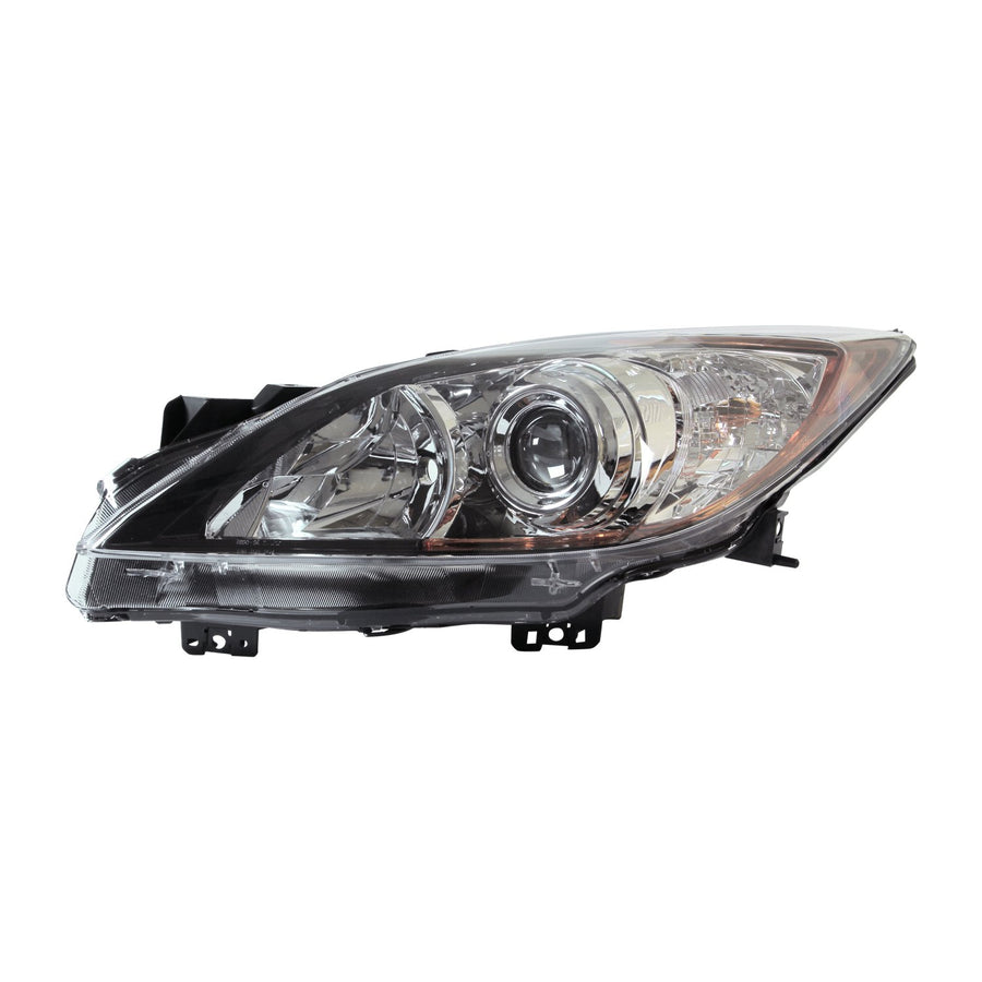 Left TYC Headlight Assembly Compatible with 2010-2011 Mazda Mazda3