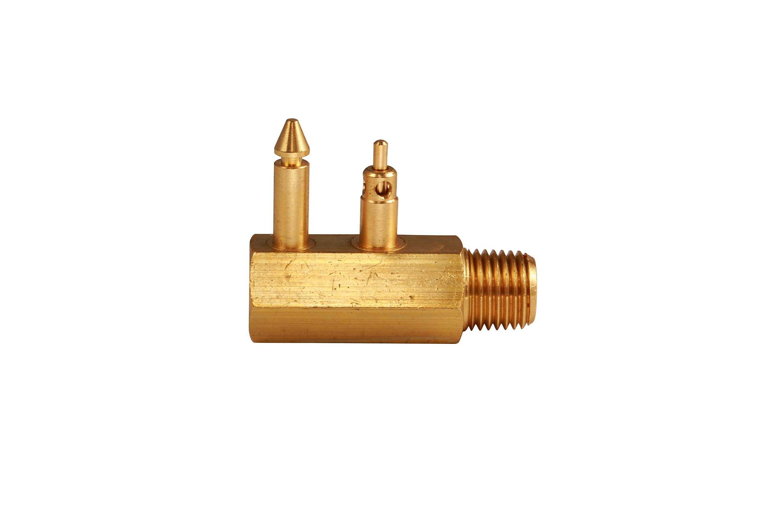 Brass Attwood Quick-Connect Tank Fitting 1/4 Inch | NPT Male Thread | For Johnson/Evinrude/OMC | Model 8883-6 | 1 Piece