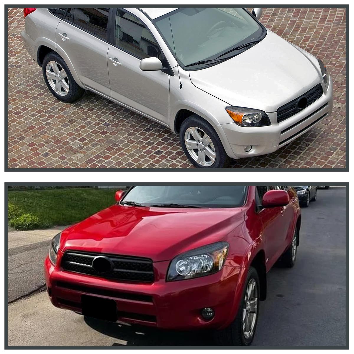 Black Headlights SPEC-D TUNING Compatible with 2006-2008 Toyota RAV4, Left + Right Pair Headlamps Assembly