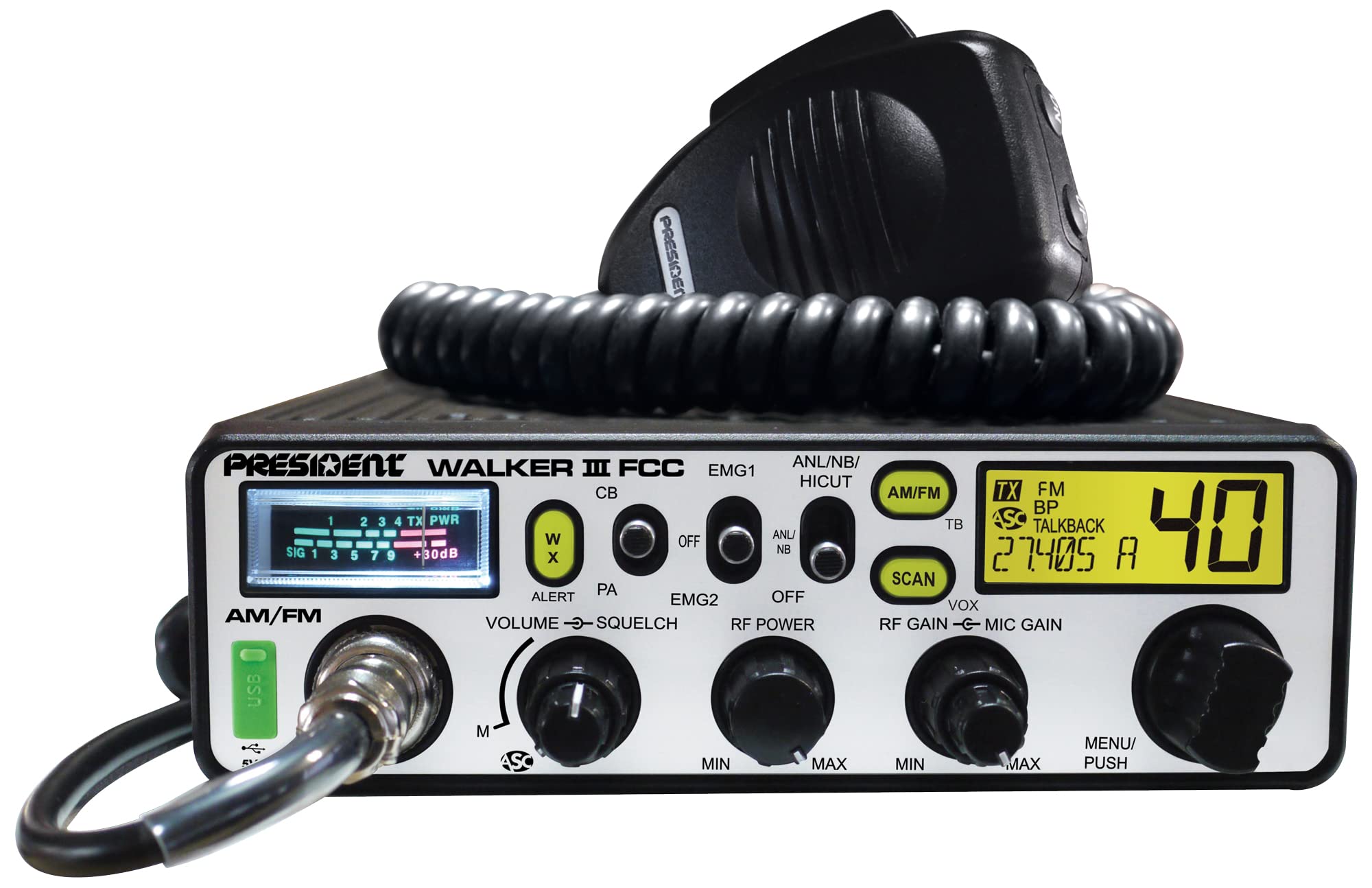 Walker III President FCC AM/FM CB Radio