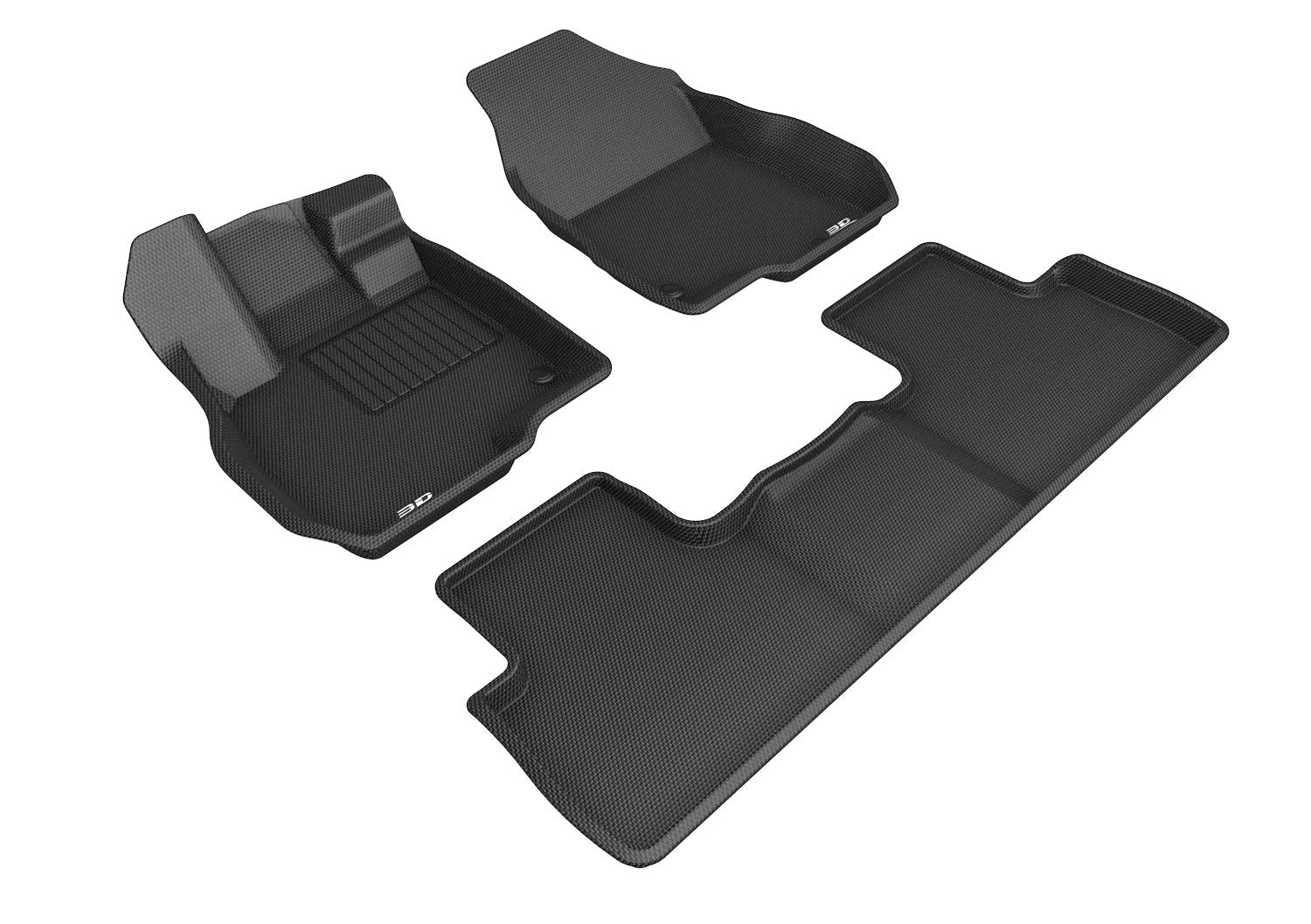 Kagu Floor Mat (Black) 3D MAXpider Custom Fit Compatible with Acura RDX 2019-2026 - Full Set
