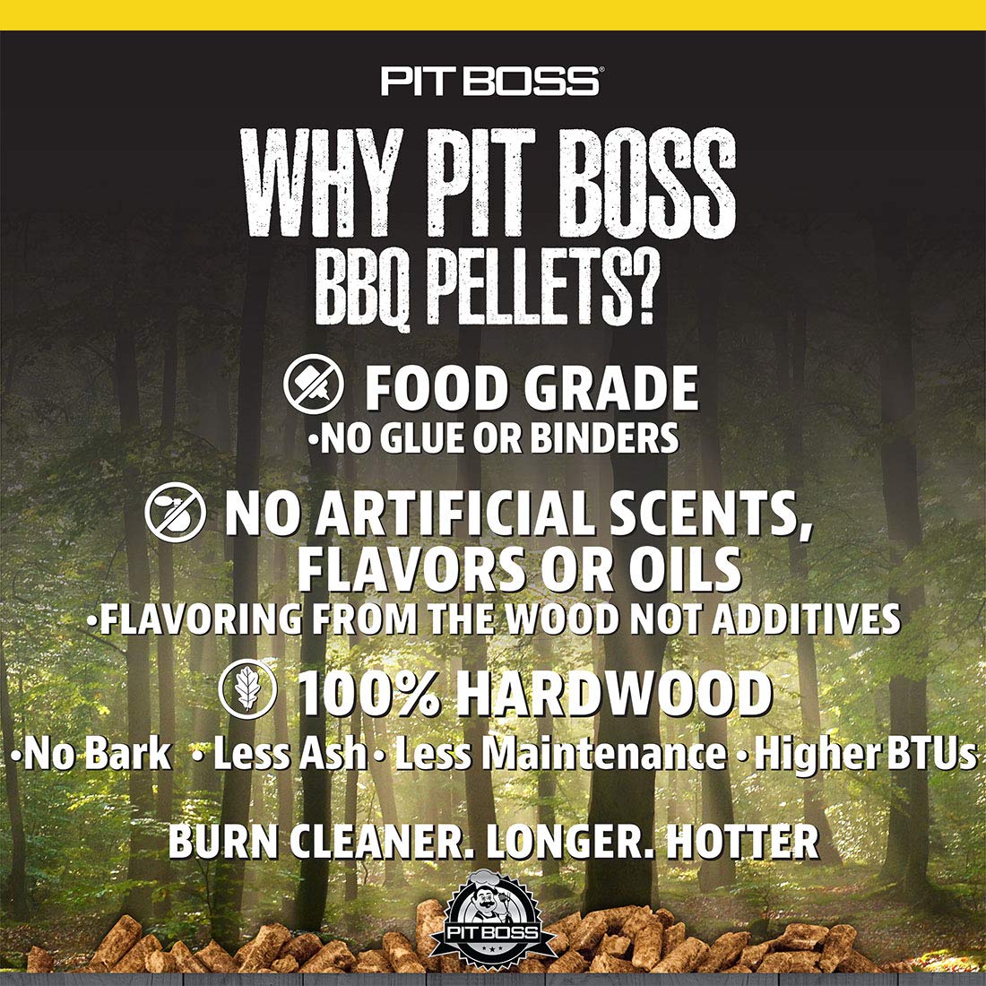 Apple Blend Pit Boss 40 lb Hardwood Pellets, Brown