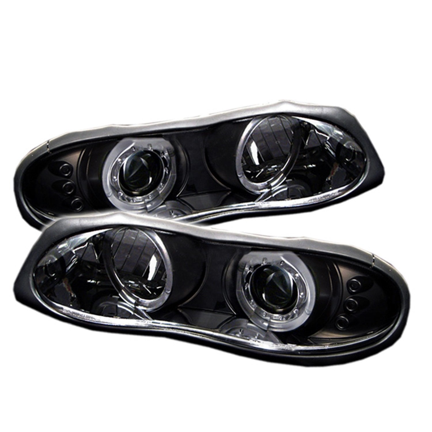 Chevy Camaro 98-02 Spyder Auto 5009234 Projector Headlights - LED Halo - LED (Replaceable LEDs) - Black - High 9005 (Not Included) - Low H1 (Included)