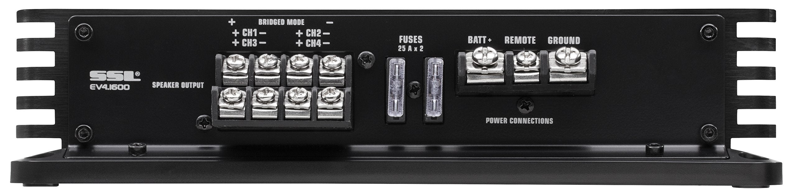 4 Channel Sound Storm Laboratories EV4.1600 Car Audio Amplifier - 1600 High Output, High/Low Level Inputs, Hook Up to Subwoofer for Bass