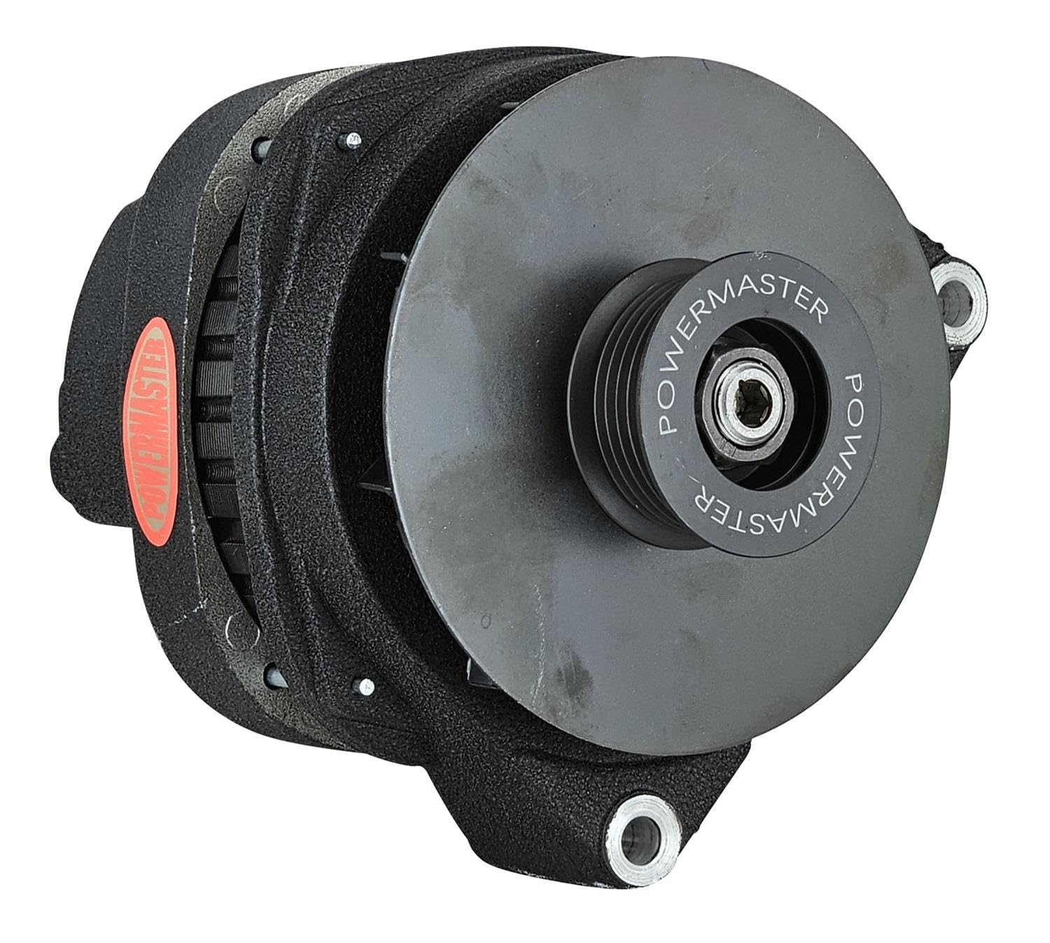 Alt Powermaster GM CS144 Black Wrinkle 200A 6 Groove Pulley