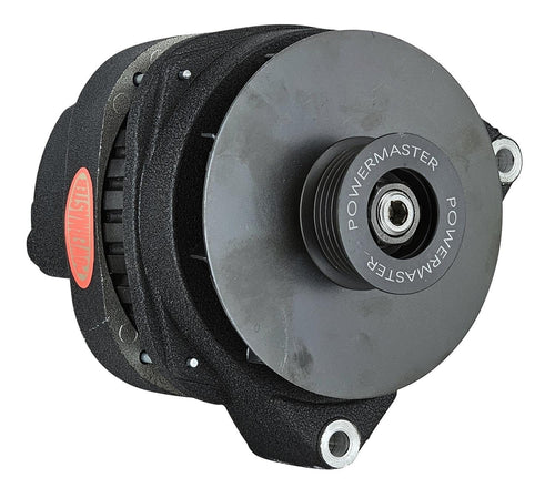 Alt Powermaster GM CS144 Black Wrinkle 200A 6 Groove Pulley