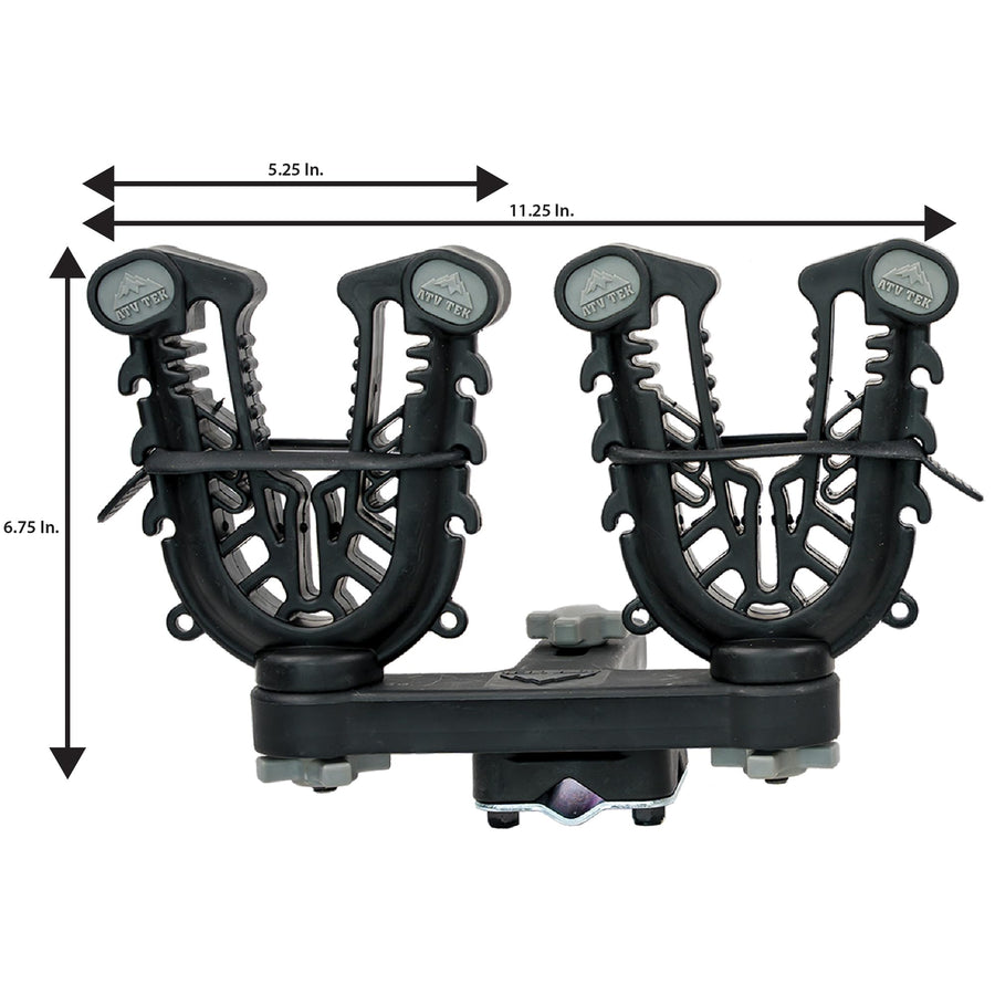 FFG2 ATV TEK, FlexGrip Pro Mounting Rack for Gun, Bow, Tools, Utilities - Double Rider