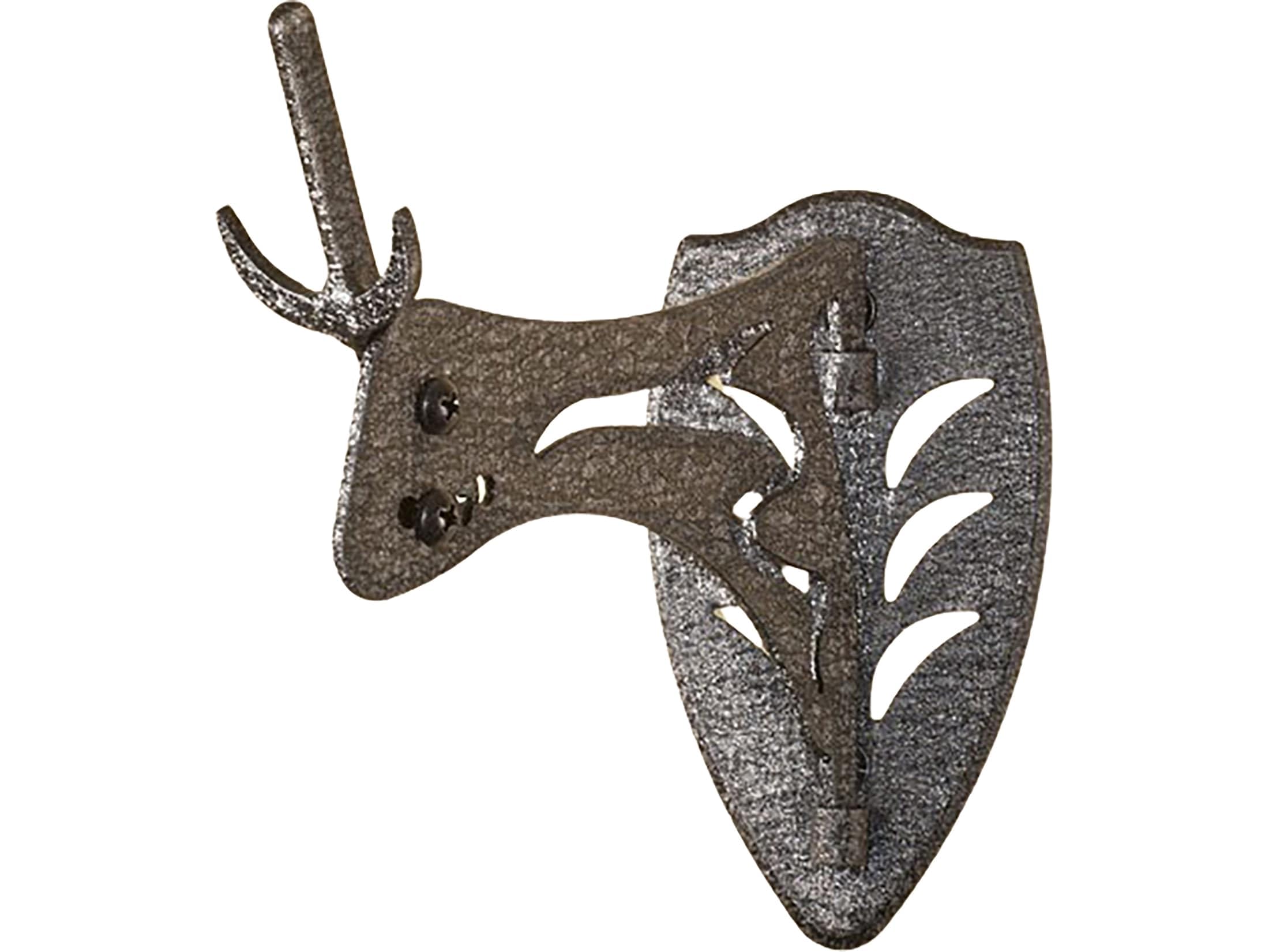 Skull Hooker European Trophy Mount Little Hooker - Perfect Kit for Hanging and Mounting Taxidermy Deer Antlers and other Skulls for Display – Graphite Black