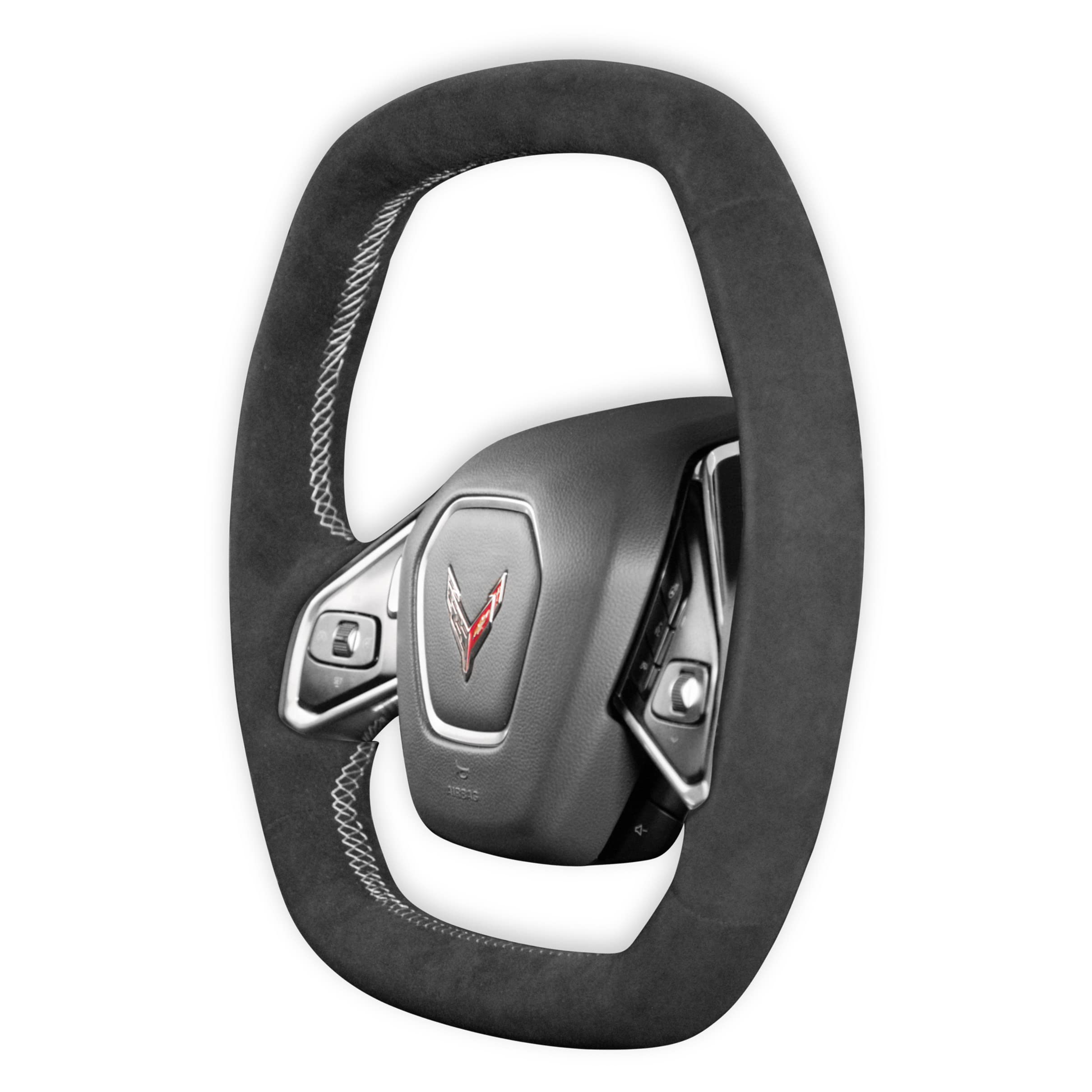 Synthetic Suede Wrapped Drake Muscle Cars CV950-24 Steering Wheel
