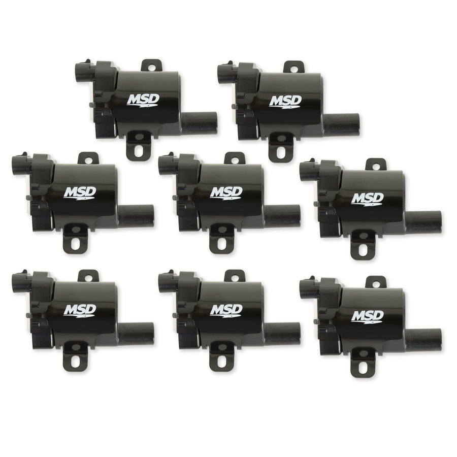 Blaster LS Series MSD 826383 Ignition Coil, Black, 8-Pack