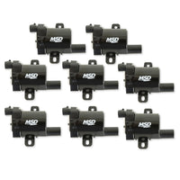 Blaster LS Series MSD 826383 Ignition Coil, Black, 8-Pack